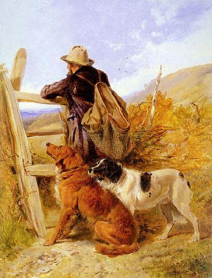 Richard ansdell,R.A. The Gamekeeper Norge oil painting art